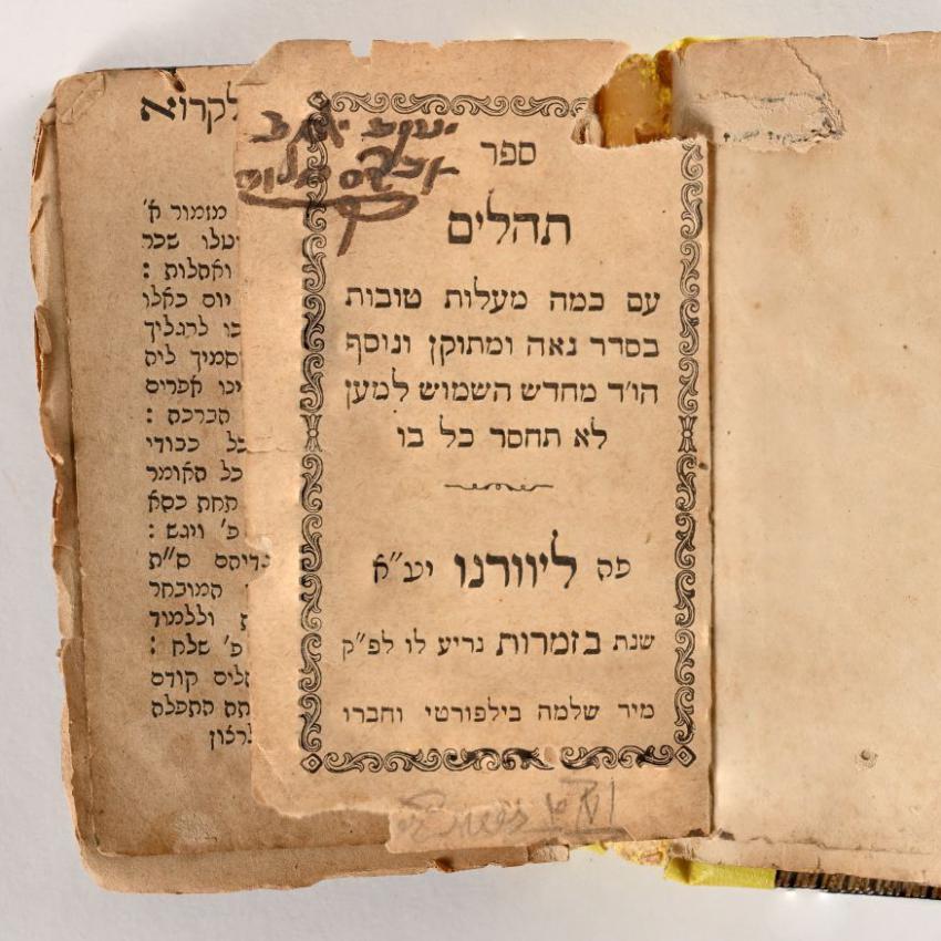 Sion Haddad's Book of Tehillim (Psalms)